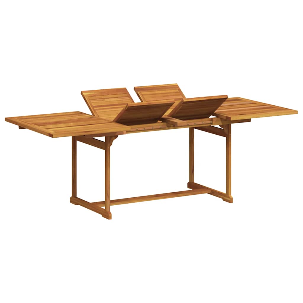 vidaXL 9 Piece Garden Dining Set Solid Wood Acacia and Textilene