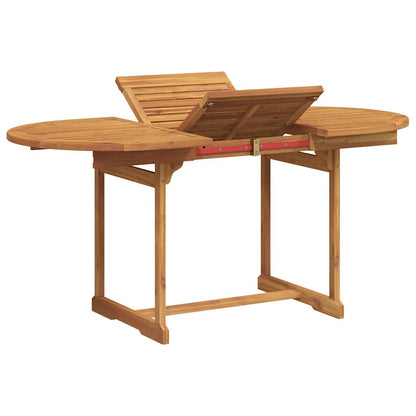 vidaXL 5 Piece Garden Dining Set Solid Wood Acacia and Textilene
