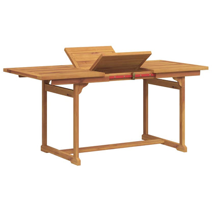 vidaXL 7 Piece Garden Dining Set Solid Wood Acacia and Textilene