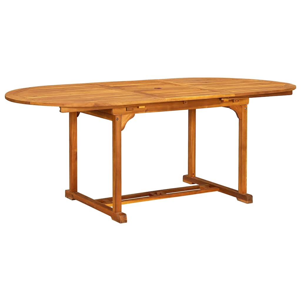 vidaXL 5 Piece Garden Dining Set Solid Wood Acacia and Textilene