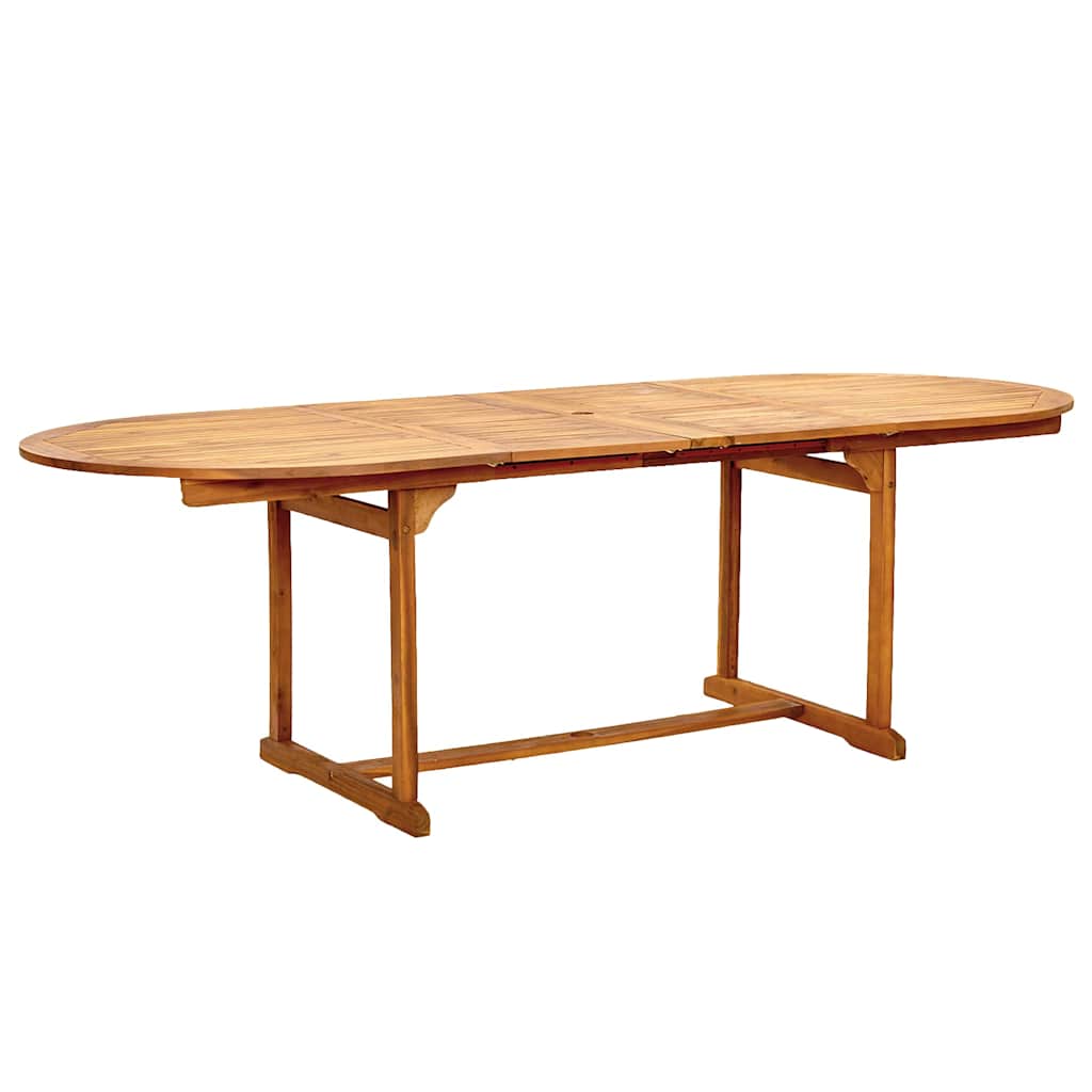 vidaXL 9 Piece Garden Dining Set Solid Wood Acacia and Textilene