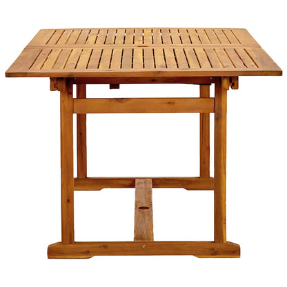 vidaXL 7 Piece Garden Dining Set Solid Wood Acacia and Textilene