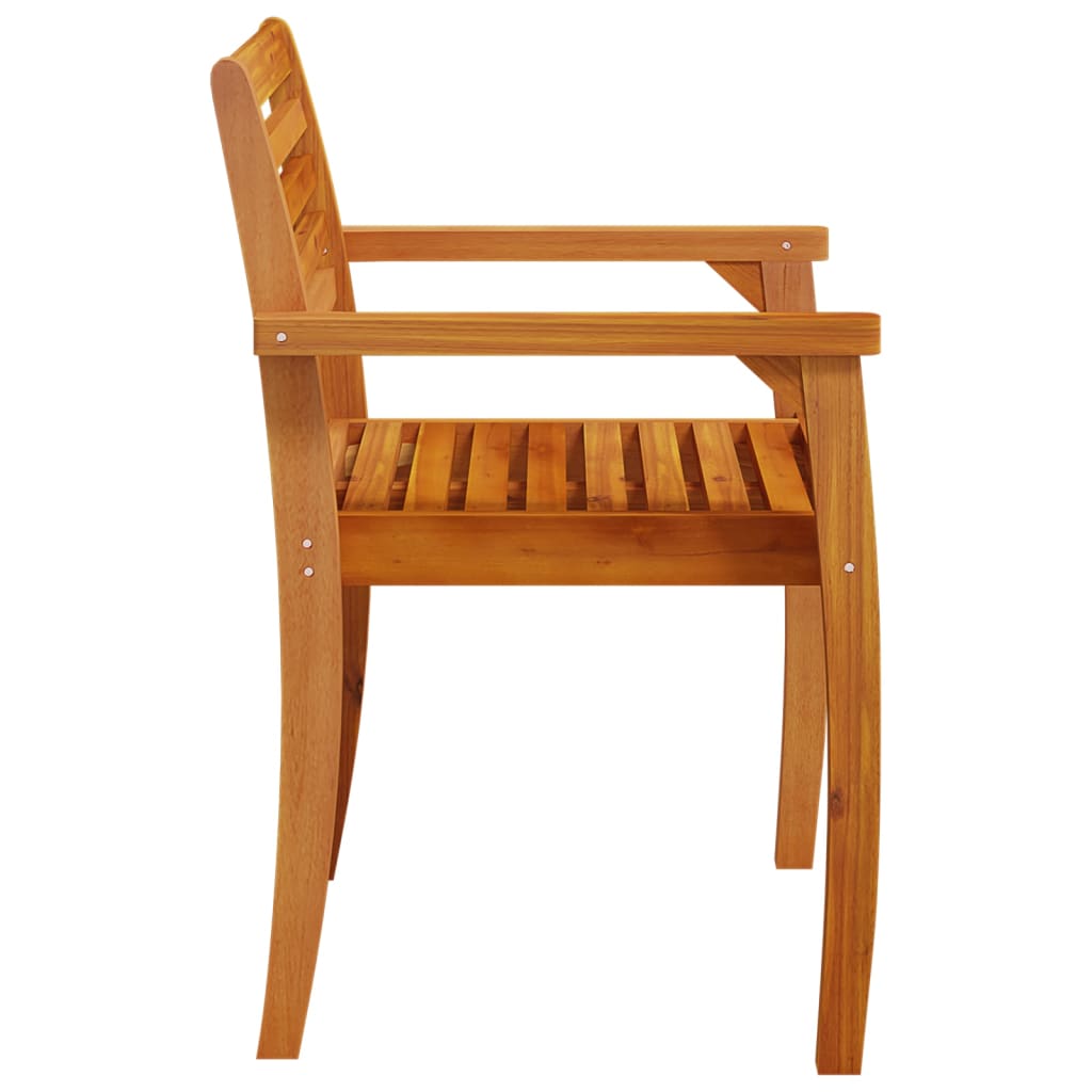 vidaXL Garden Chair | Set of 6 | Natural Acacia | Solid Acacia wood | Standard