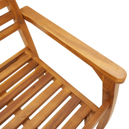 vidaXL Garden Chair | Set of 6 | Natural Acacia | Solid Acacia wood | Standard