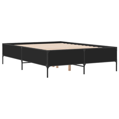 vidaXL Bed Frame without Mattress Black 160x200 cm