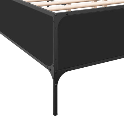 vidaXL Bed Frame without Mattress Black 160x200 cm