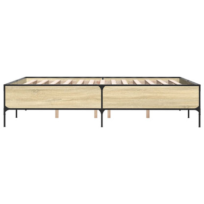 vidaXL Bed Frame without Mattress Sonoma Oak 140x200 cm