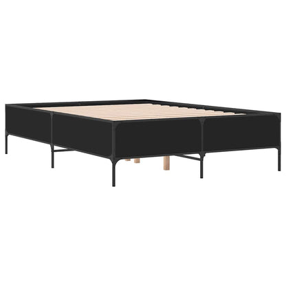 vidaXL Bed Frame without Mattress Black 120x200 cm
