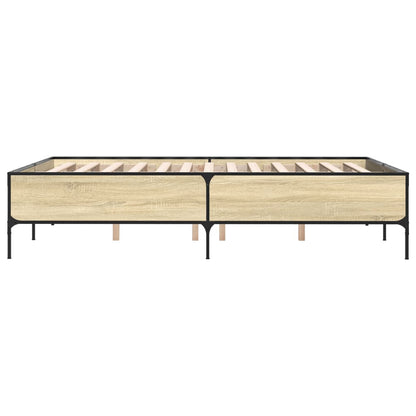 vidaXL Bed Frame without Mattress Sonoma Oak 120x200 cm