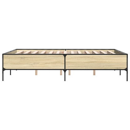 vidaXL Bed Frame without Mattress Sonoma Oak 135x190 cm Double