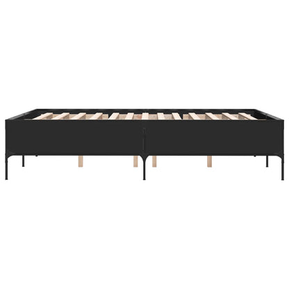 vidaXL Bed Frame without Mattress Black 120x190 cm Small Double