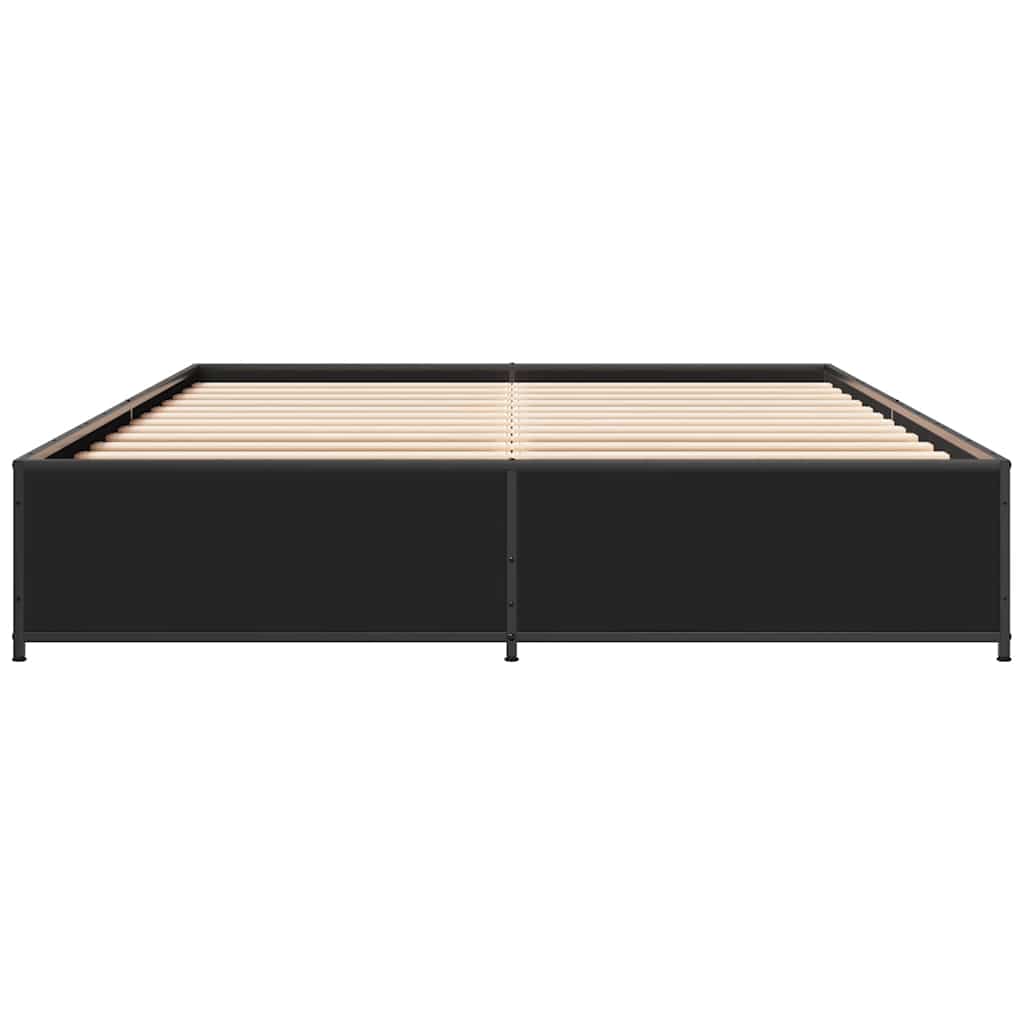 vidaXL Bed Frame without Mattress Black 120x190 cm Small Double