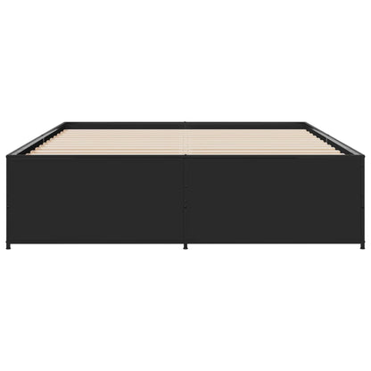 vidaXL Bed Frame without Mattress Black 160x200 cm