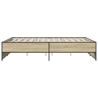 vidaXL Bed Frame | Sonoma Oak | Engineered Wood | 140 x 200 cm | Durable