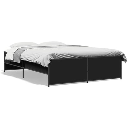 vidaXL Bed Frame without Mattress Black 120x200 cm