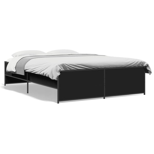 vidaXL Bed Frame without Mattress Black 120x200 cm