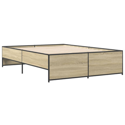 vidaXL Bed Frame without Mattress Sonoma Oak 120x200 cm