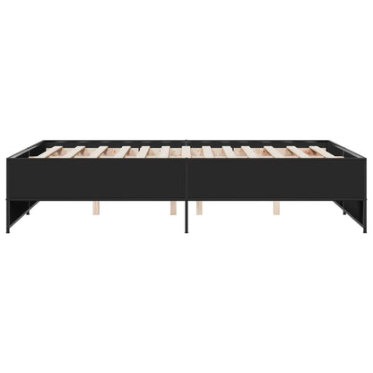 vidaXL Bed Frame without Mattress Black 120x190 cm Small Double