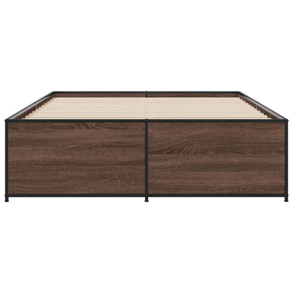 vidaXL Bed Frame without Mattress Brown Oak 120x190 cm Small Double