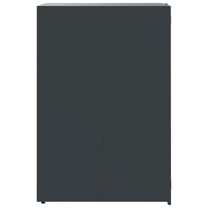 vidaXL Wheelie Bin Storage for 6 Bins Anthracite 414x79x117 cm Steel