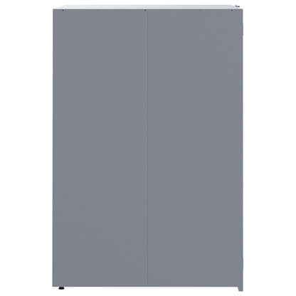 vidaXL Wheelie Bin Storage for 2 Bins Grey 138x79x117 cm Steel