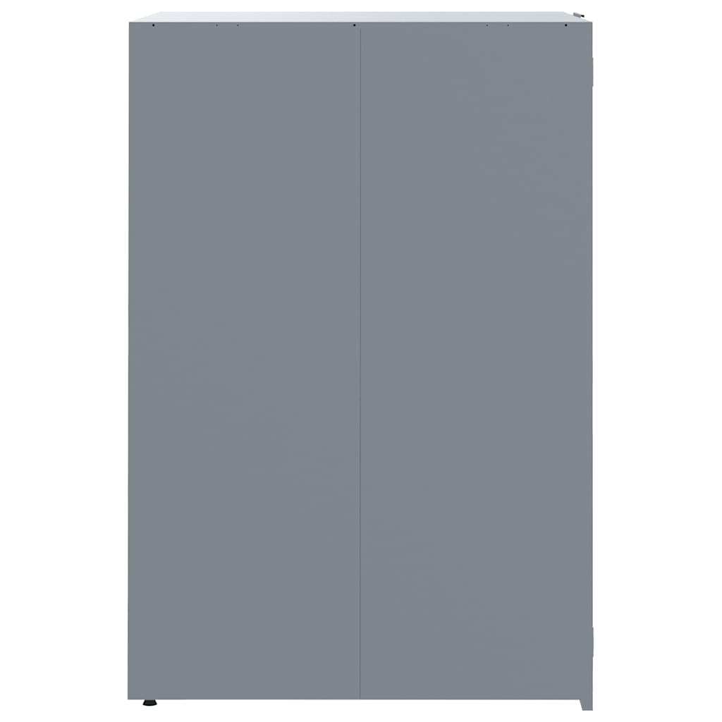 vidaXL Wheelie Bin Storage for 4 Bins Grey 276x79x117 cm Steel