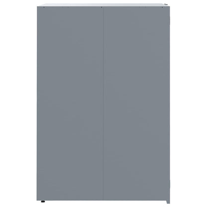 vidaXL Wheelie Bin Storage for 6 Bins Grey 414x79x117 cm Steel