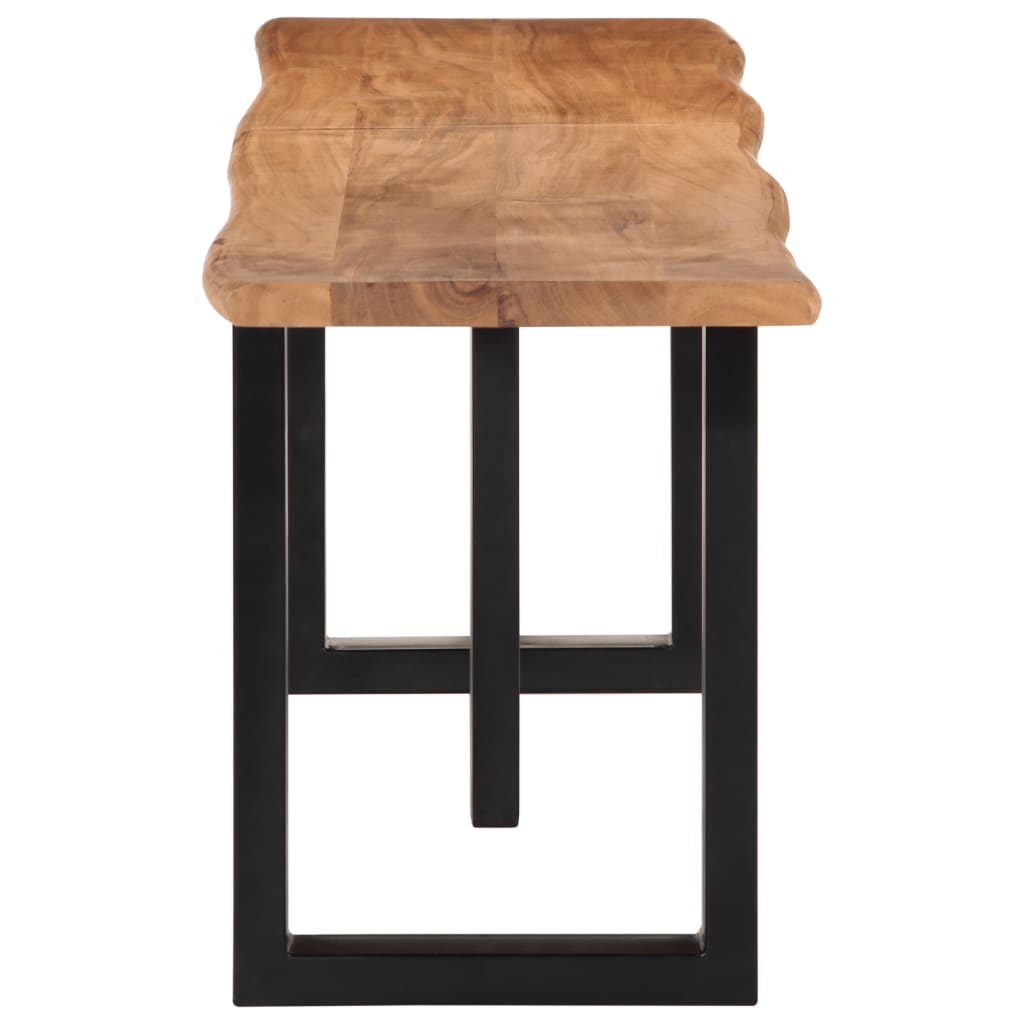 vidaXL Bench 160 cm Solid Wood Acacia and Steel