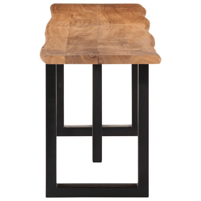 vidaXL Bench 160 cm Solid Wood Acacia and Steel