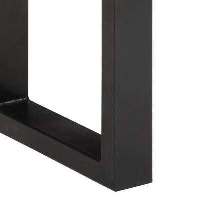 vidaXL Bench 160 cm Solid Rough Wood Mango and Steel