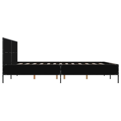 vidaXL Bed Frame without Mattress Black 120x190 cm Small Double