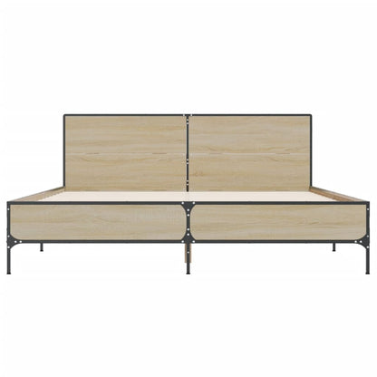 vidaXL Bed Frame without Mattress Sonoma Oak 120x190 cm Small Double