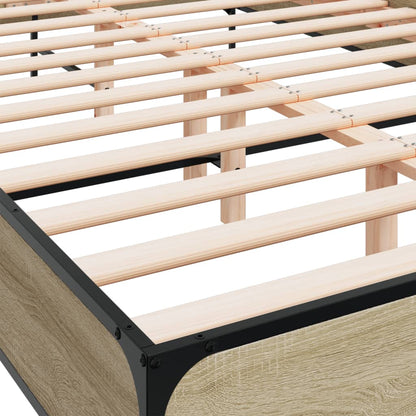 vidaXL Bed Frame without Mattress Sonoma Oak 160x200 cm