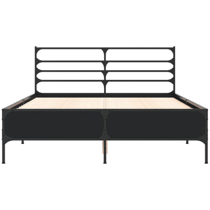 vidaXL Bed Frame without Mattress Black 120x190 cm Small Double