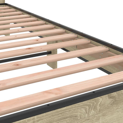 vidaXL Bed Frame without Mattress Sonoma Oak 140x200 cm