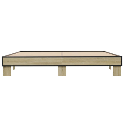 vidaXL Bed Frame without Mattress Sonoma Oak 200x200 cm