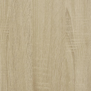 vidaXL Bed Frame Sonoma Oak 200x200 cm Engineered Wood and Metal