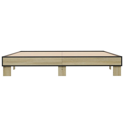 vidaXL Bed Frame without Mattress Sonoma Oak 160x200 cm