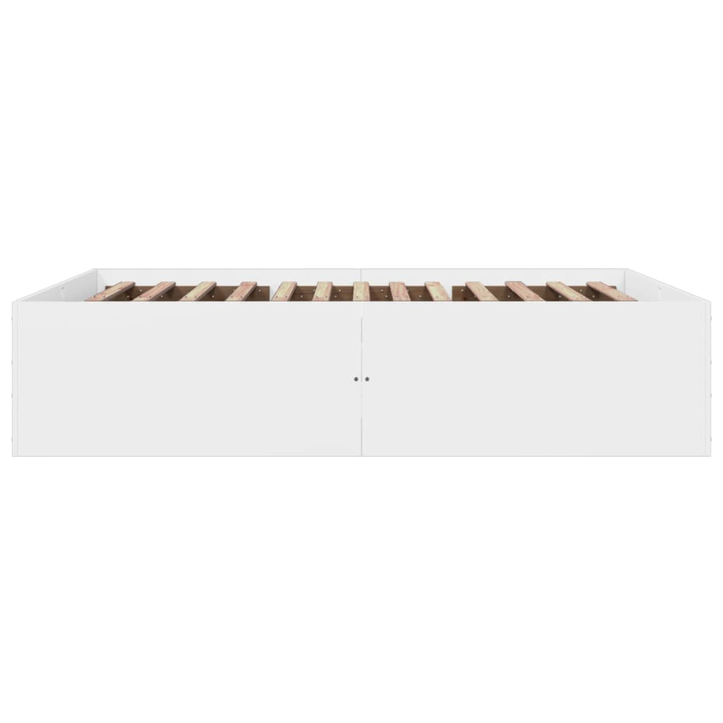 vidaXL Bed Frame without Mattress White 160x200 cm