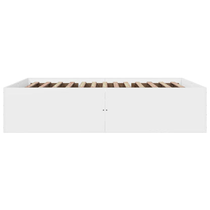 vidaXL Bed Frame without Mattress White 160x200 cm