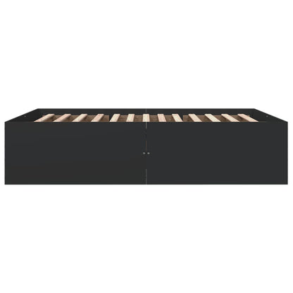 vidaXL Bed Frame without Mattress Black 160x200 cm