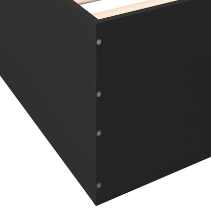 vidaXL Bed Frame without Mattress Black 160x200 cm