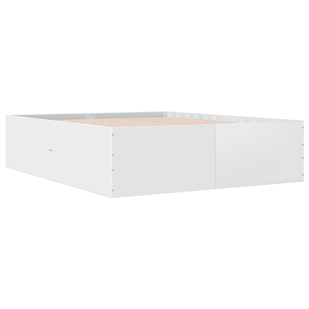 vidaXL Bed Frame without Mattress White 150x200 cm