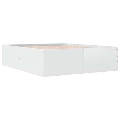 vidaXL Bed Frame without Mattress White 150x200 cm