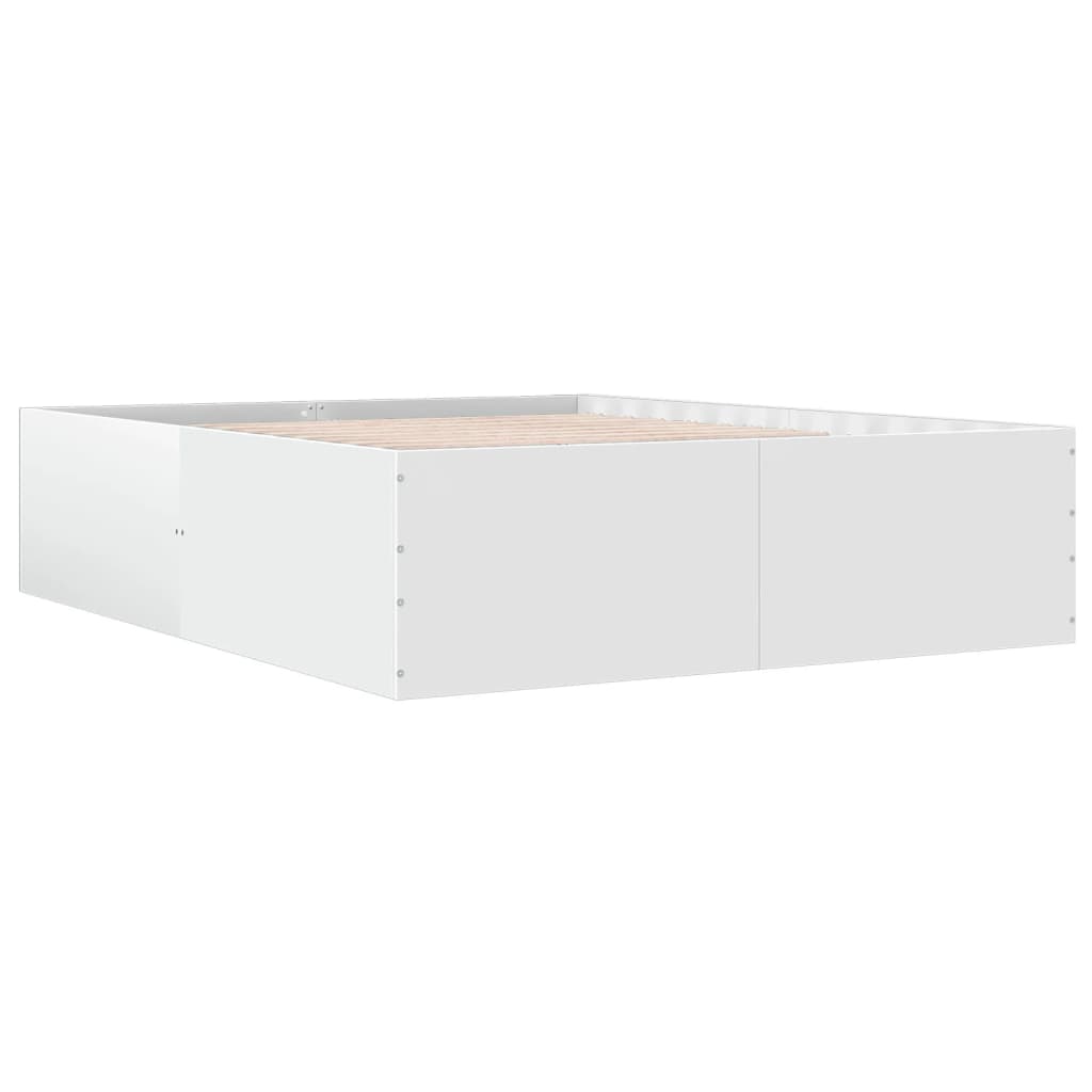 vidaXL Bed Frame without Mattress White 150x200 cm