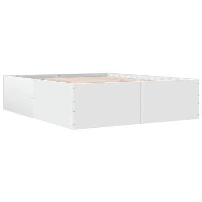 vidaXL Bed Frame without Mattress White 150x200 cm