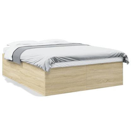 vidaXL Bed Frame without Mattress Sonoma Oak 150x200 cm