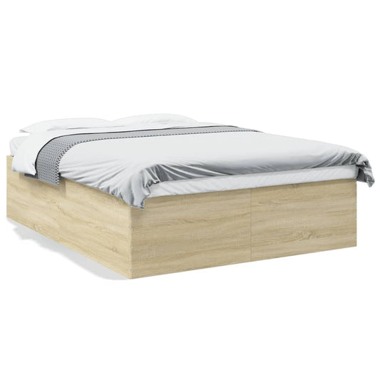 vidaXL Bed Frame without Mattress Sonoma Oak 150x200 cm