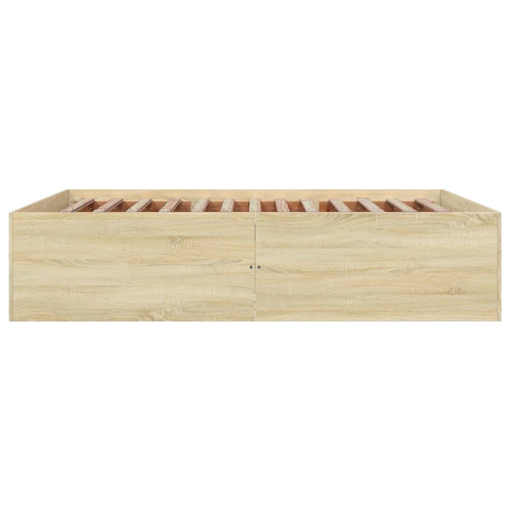 vidaXL Bed Frame without Mattress Sonoma Oak 150x200 cm