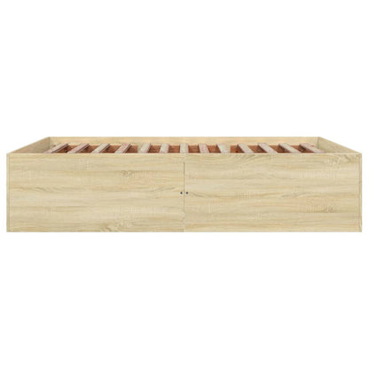 vidaXL Bed Frame without Mattress Sonoma Oak 150x200 cm